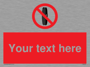 PM5202: Custom Do Not Change Grinding Wheel Sign