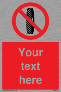 PM5202: Custom Do Not Change Grinding Wheel Sign