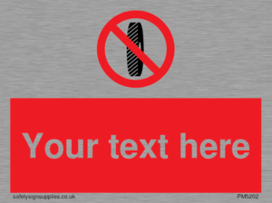 PM5202: Custom Do Not Change Grinding Wheel Sign