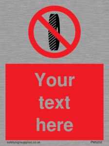 PM5202: Custom Do Not Change Grinding Wheel Sign