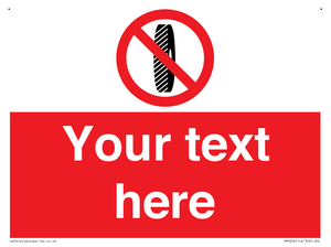 PM5202: Custom Do Not Change Grinding Wheel Sign