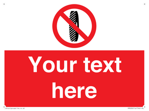 PM5202: Custom Do Not Change Grinding Wheel Sign