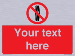 PM5202: Custom Do Not Change Grinding Wheel Sign