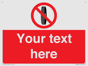 PM5202: Custom Do Not Change Grinding Wheel Sign