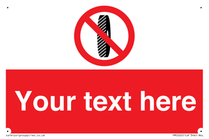 PM5202: Custom Do Not Change Grinding Wheel Sign