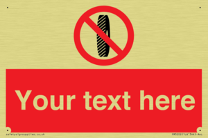 PM5202: Custom Do Not Change Grinding Wheel Sign