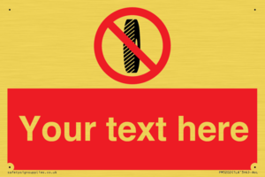 PM5202: Custom Do Not Change Grinding Wheel Sign