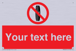 PM5202: Custom Do Not Change Grinding Wheel Sign