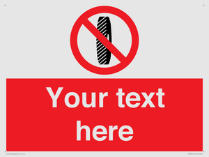 PM5202: Custom Do Not Change Grinding Wheel Sign