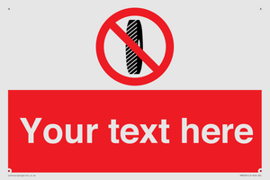 PM5202: Custom Do Not Change Grinding Wheel Sign