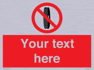 PM5202: Custom Do Not Change Grinding Wheel Sign