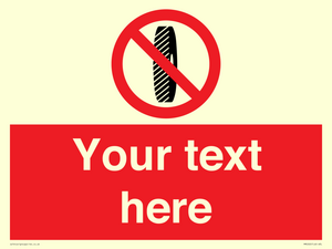 PM5202: Custom Do Not Change Grinding Wheel Sign