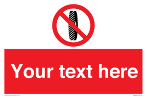 PM5202: Custom Do Not Change Grinding Wheel Sign