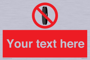 PM5202: Custom Do Not Change Grinding Wheel Sign