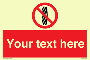 PM5202: Custom Do Not Change Grinding Wheel Sign