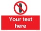PM5202: Custom Do Not Change Grinding Wheel Sign