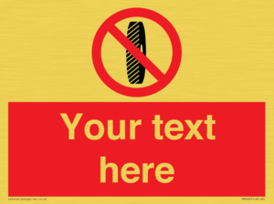 PM5202: Custom Do Not Change Grinding Wheel Sign