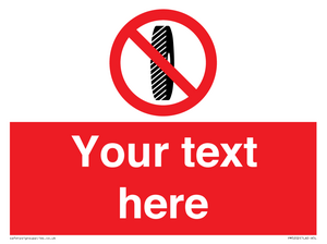 PM5202: Custom Do Not Change Grinding Wheel Sign