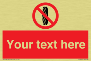 PM5202: Custom Do Not Change Grinding Wheel Sign