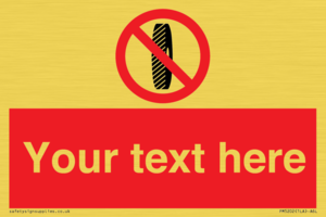 PM5202: Custom Do Not Change Grinding Wheel Sign