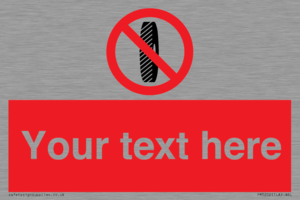 PM5202: Custom Do Not Change Grinding Wheel Sign