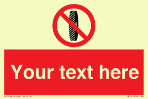 PM5202: Custom Do Not Change Grinding Wheel Sign