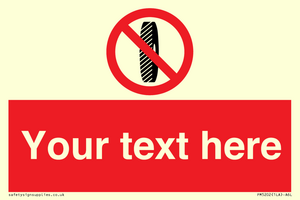 PM5202: Custom Do Not Change Grinding Wheel Sign