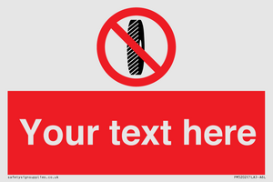 PM5202: Custom Do Not Change Grinding Wheel Sign