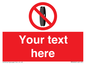 PM5202: Custom Do Not Change Grinding Wheel Sign