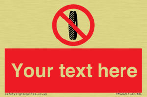 PM5202: Custom Do Not Change Grinding Wheel Sign