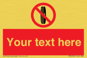 PM5202: Custom Do Not Change Grinding Wheel Sign