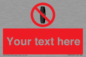 PM5202: Custom Do Not Change Grinding Wheel Sign