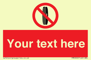 PM5202: Custom Do Not Change Grinding Wheel Sign