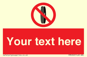 PM5202: Custom Do Not Change Grinding Wheel Sign