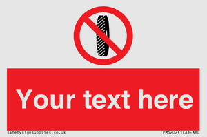 PM5202: Custom Do Not Change Grinding Wheel Sign