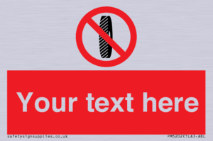 PM5202: Custom Do Not Change Grinding Wheel Sign