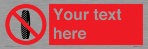 PM5202: Custom Do Not Change Grinding Wheel Sign