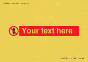 PM5202: Custom Do Not Change Grinding Wheel Sign