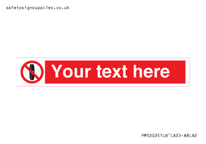 PM5202: Custom Do Not Change Grinding Wheel Sign