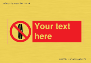 PM5202: Custom Do Not Change Grinding Wheel Sign