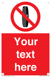 PM5202: Custom Do Not Change Grinding Wheel Sign