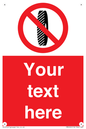 PM5202: Custom Do Not Change Grinding Wheel Sign