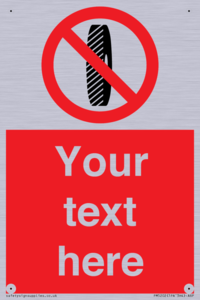 PM5202: Custom Do Not Change Grinding Wheel Sign