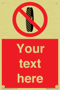 PM5202: Custom Do Not Change Grinding Wheel Sign