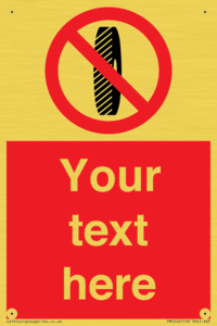 PM5202: Custom Do Not Change Grinding Wheel Sign