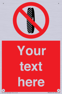 PM5202: Custom Do Not Change Grinding Wheel Sign