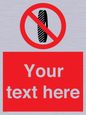 PM5202: Custom Do Not Change Grinding Wheel Sign