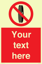 PM5202: Custom Do Not Change Grinding Wheel Sign