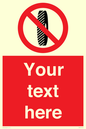 PM5202: Custom Do Not Change Grinding Wheel Sign