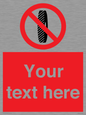 PM5202: Custom Do Not Change Grinding Wheel Sign